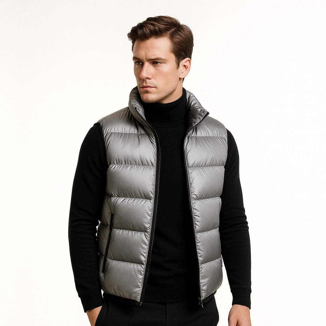 The Windsor Quilted Gilet + Turtleneck Free