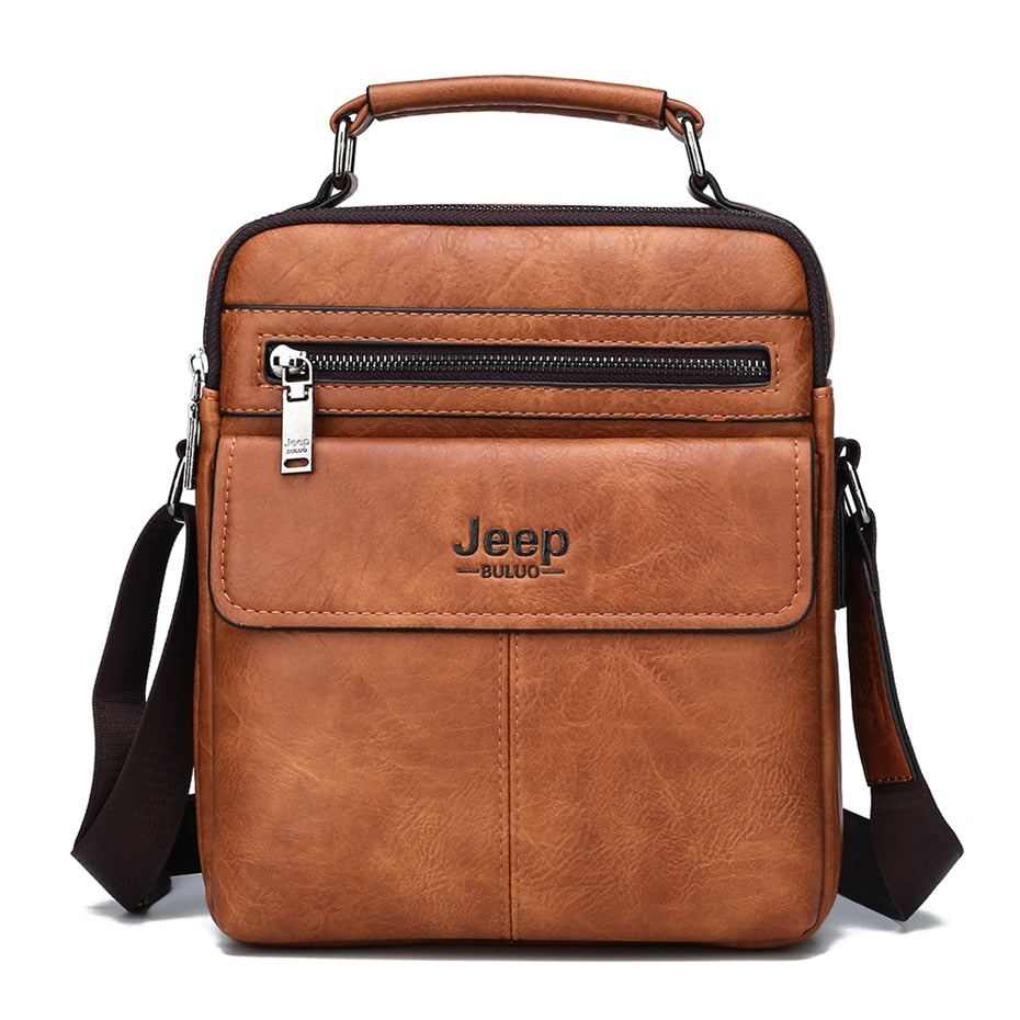 Jeep Leather Travel Bag