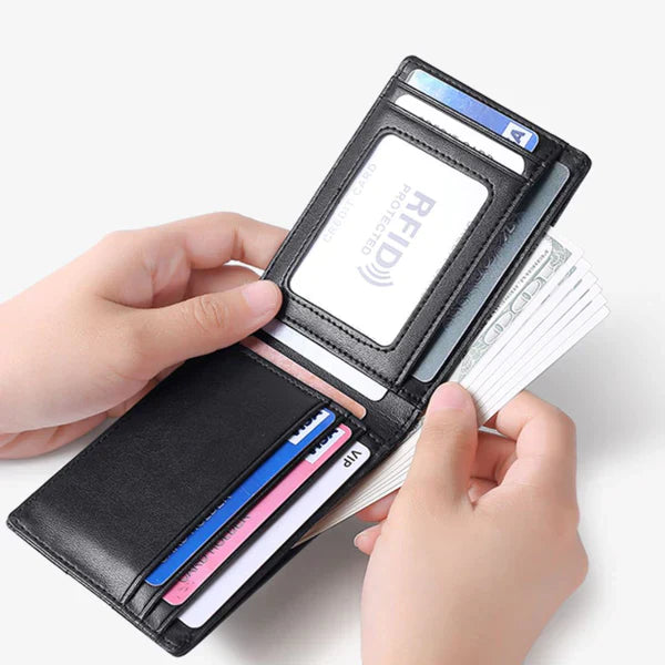 Anti-Theft RFID Leather Wallet
