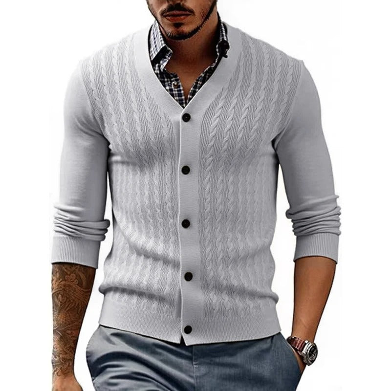 SlimKnit Button-Down Cardigan