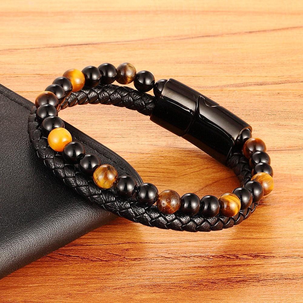 Distinctive Leather Men’s Bracelet