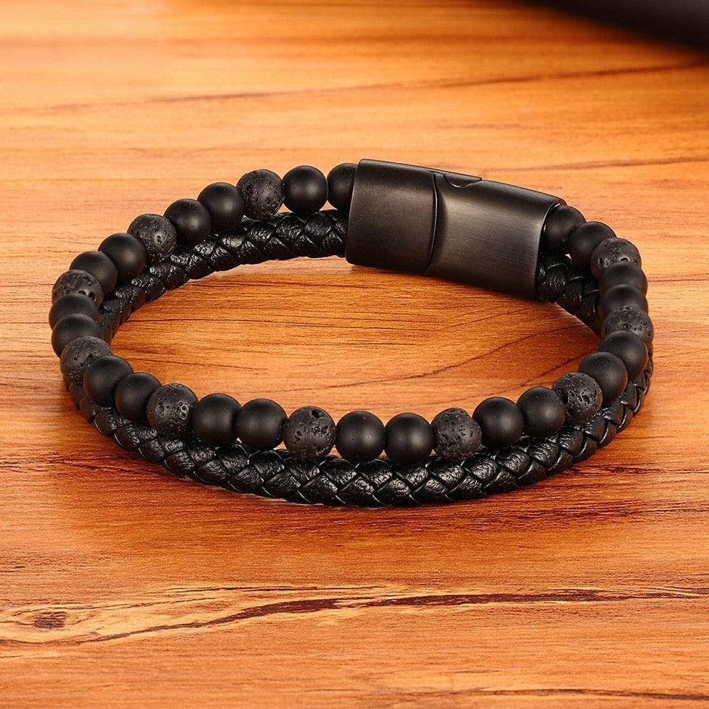 Distinctive Leather Men’s Bracelet