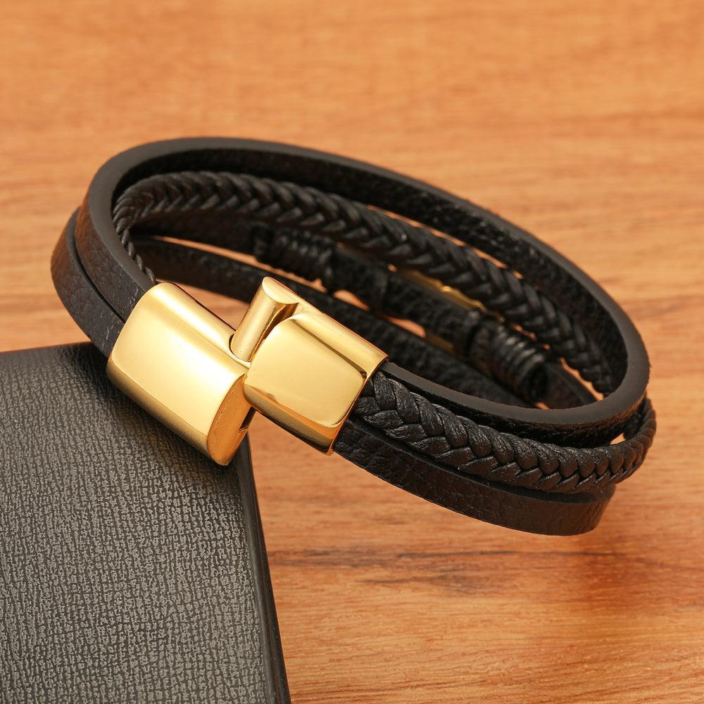 Infinity Leather Men’s Bracelet
