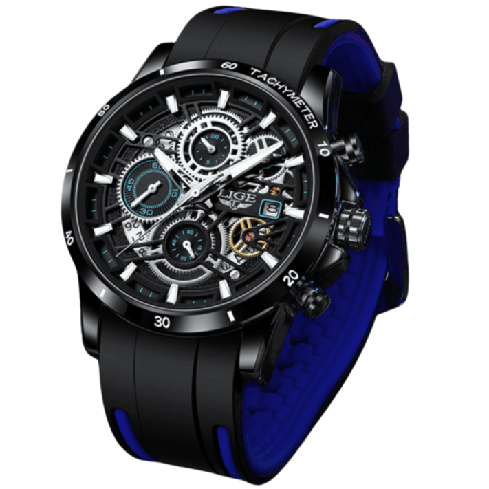 Black Blue Men’s Watch