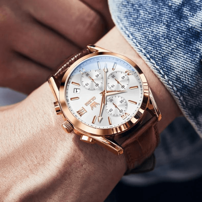 Pulse Cour Leather Men’s Watch