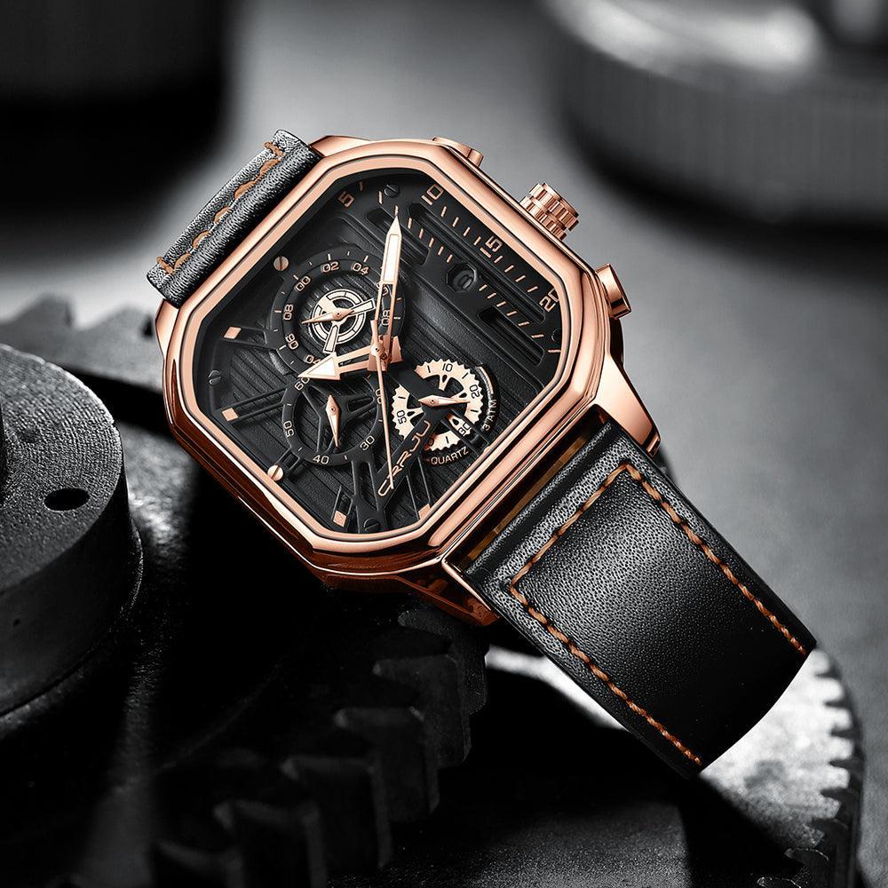 Modern Leather Men’s Watch