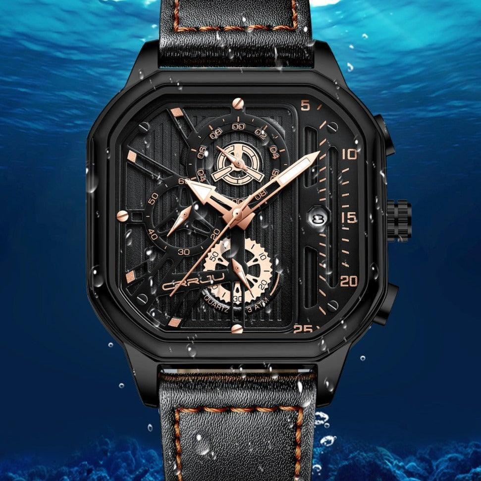 Modern Leather Men’s Watch