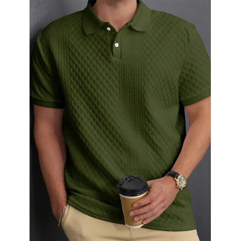 RetroLuxe Jacquard Polo