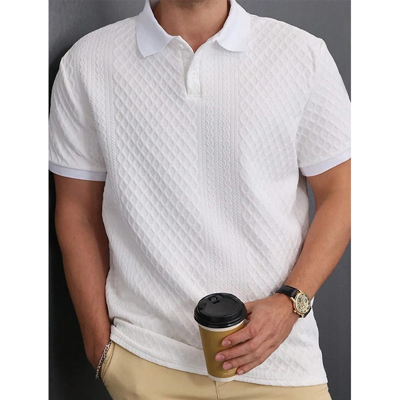 RetroLuxe Jacquard Polo