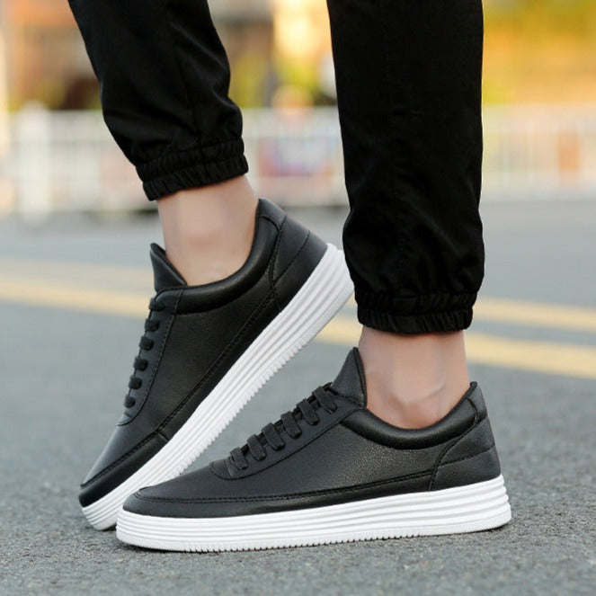 Apex Slim Leather Sneakers