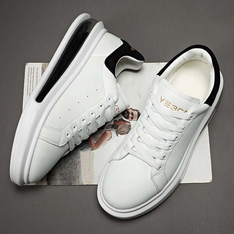 White Prime Leather Sneakers