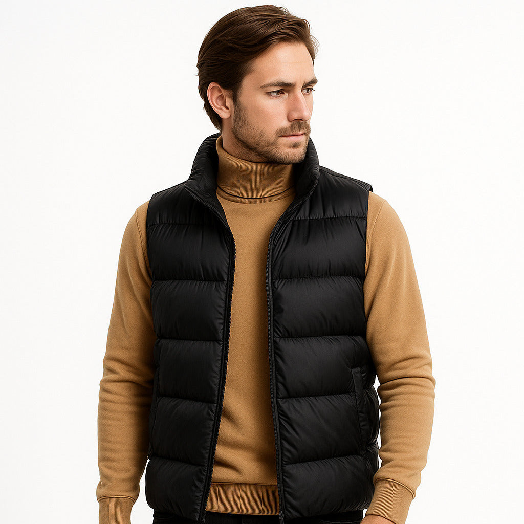 The Windsor Quilted Gilet + Turtleneck Free