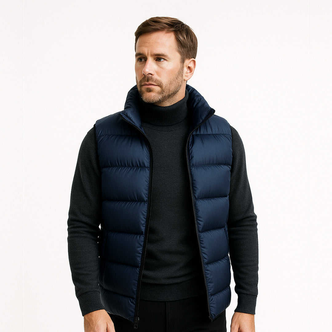 The Windsor Quilted Gilet + Turtleneck Free