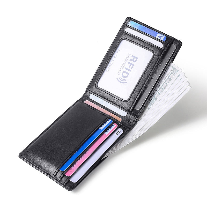 Anti-Theft RFID Leather Wallet