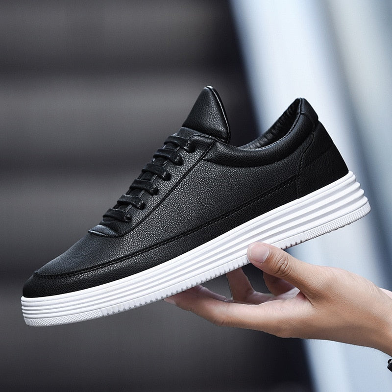 Apex Slim Leather Sneakers