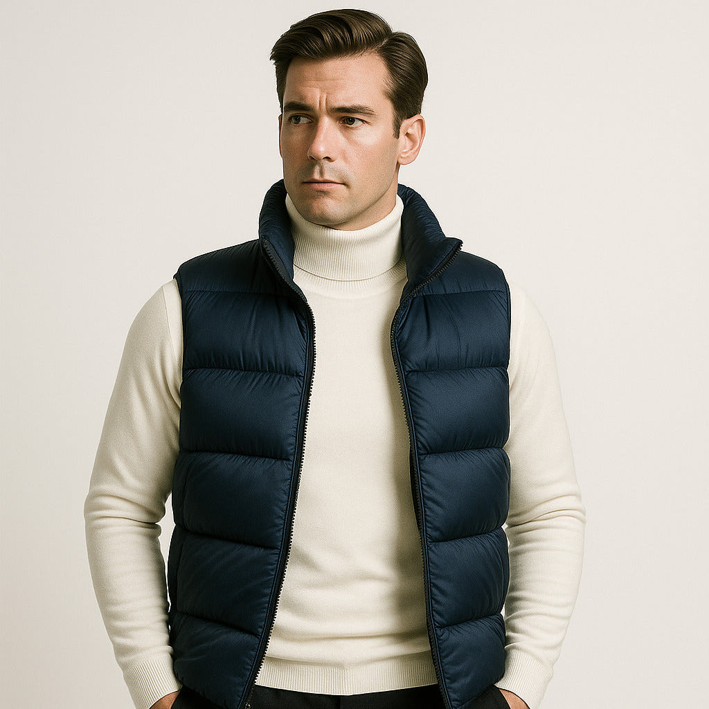 The Windsor Quilted Gilet + Turtleneck Free