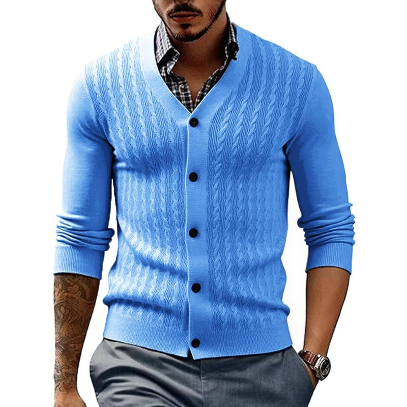SlimKnit Button-Down Cardigan