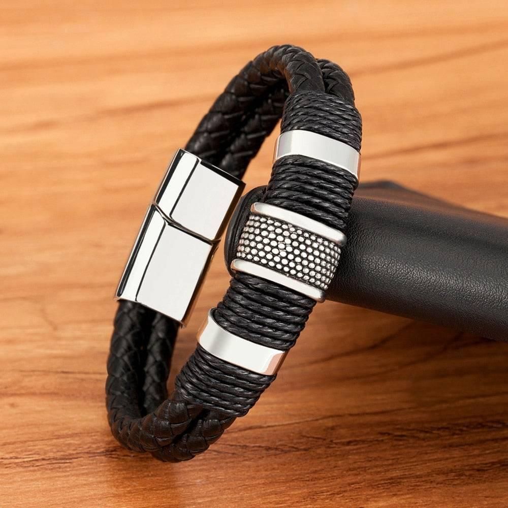 Luxury Leather Men’s Bracelet