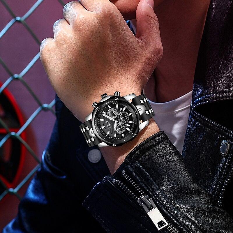 Black Styles Stainless Steel Men’s Watch