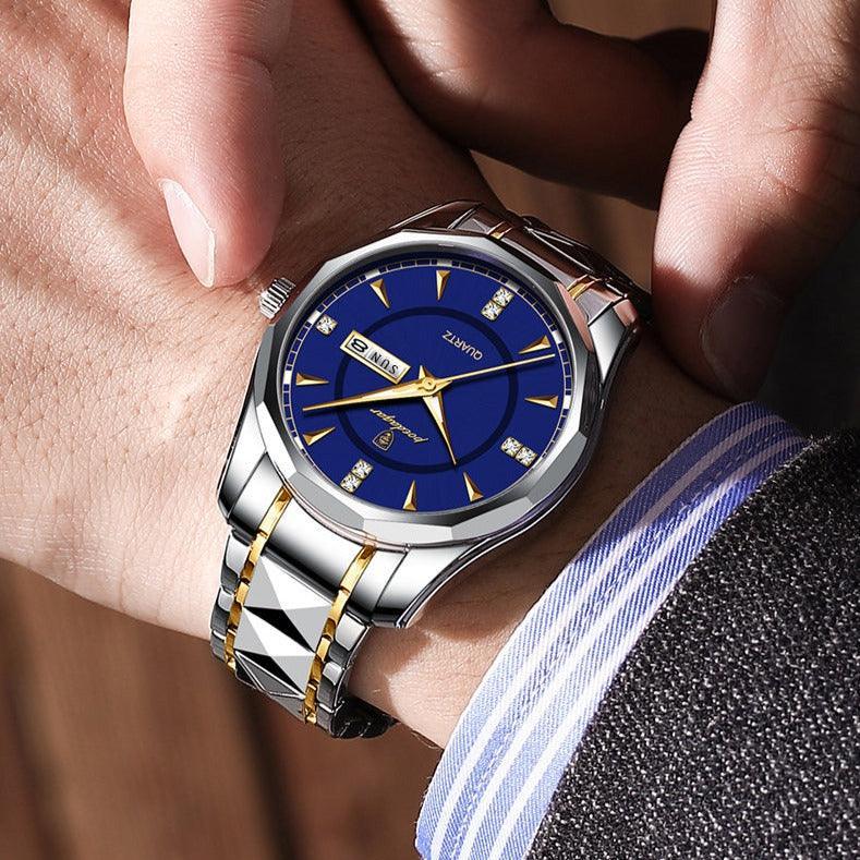 Royal Silver Stainless Steel Men’s Watch