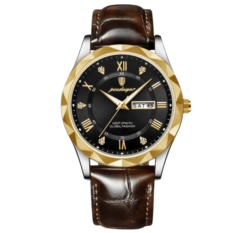 Luxus Leather Men’s Watch