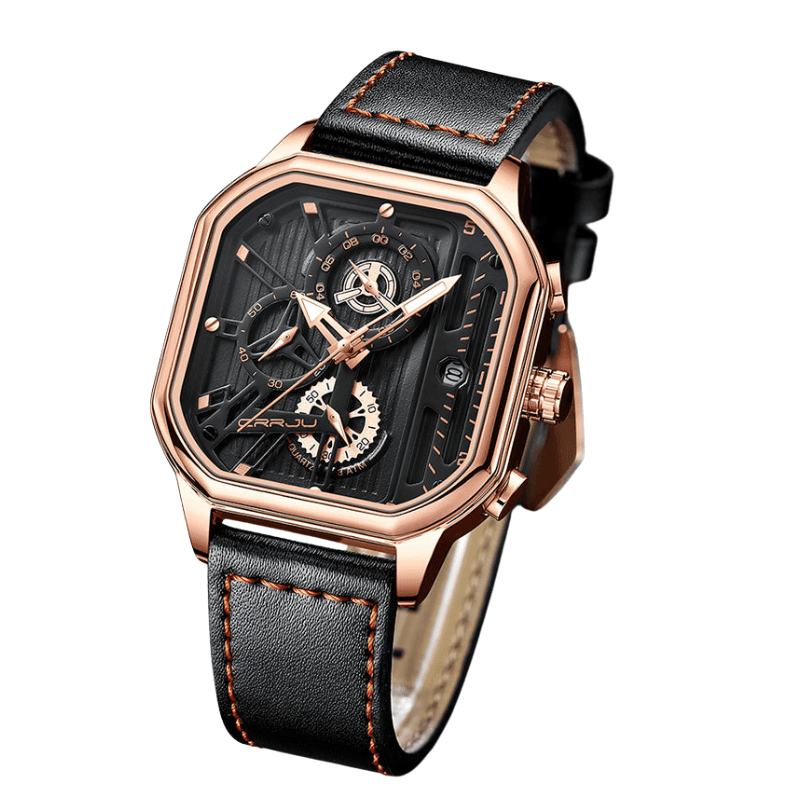 Modern Leather Men’s Watch