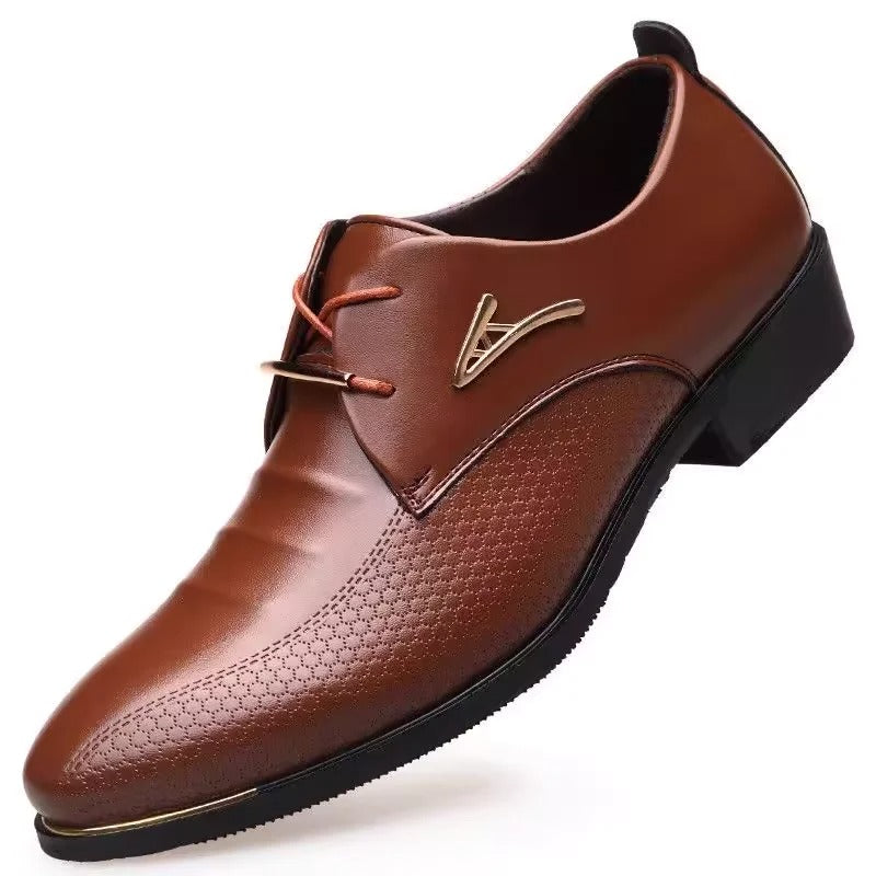 EliteStep Brown & Black Formal Shoes