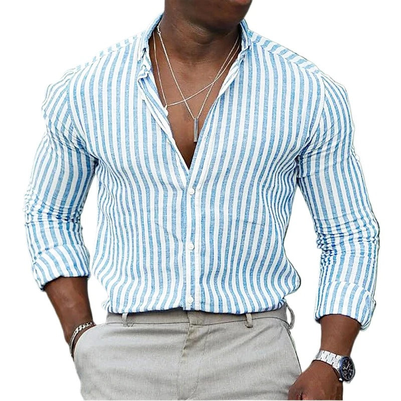 BreezeStripe Long Sleeve Shirt