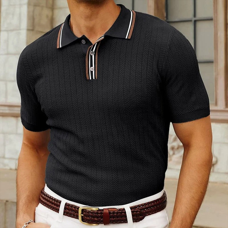 LuxePatch Button-Down Polo