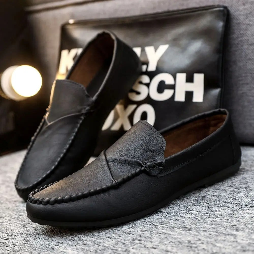 SoftStep Black Loafers