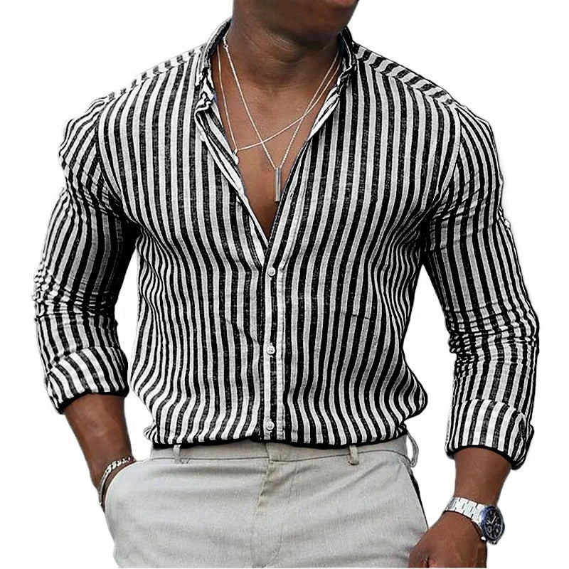BreezeStripe Long Sleeve Shirt