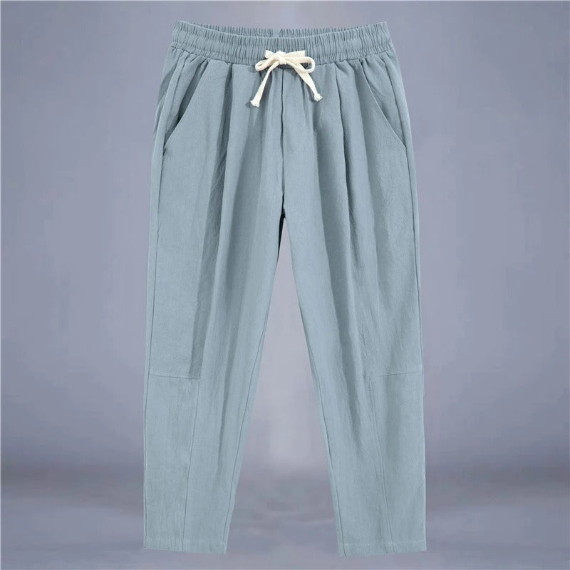 UrbanLoom Cotton-Linen Pants