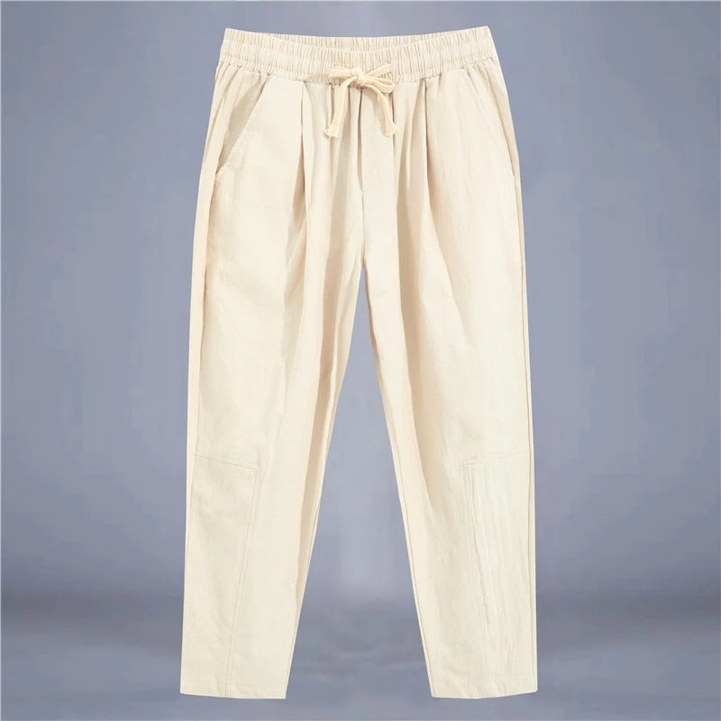 UrbanLoom Cotton-Linen Pants