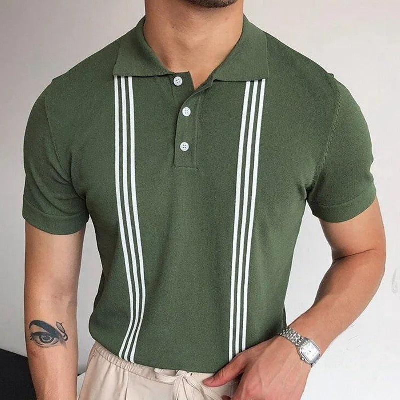 RetroBreeze Striped Polo