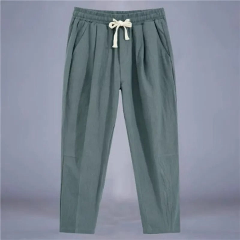 UrbanLoom Cotton-Linen Pants